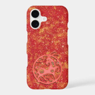 Red Gold Lunar Chinese New Year Zodiac Goat iPhone 17 Case
