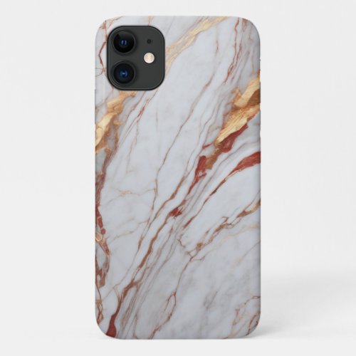 red gold marble iPhone 11 case