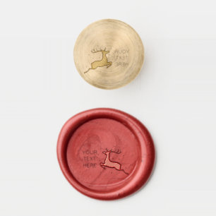 Red Gold Merry Christmas Wax Seal Stamp