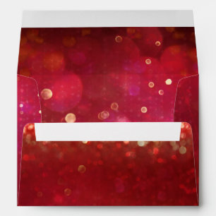 Red & Gold Moroccan Arabian Nights Wedding Envelope