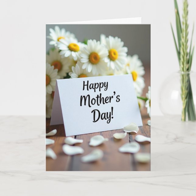 Red Gold Mothers Day Card (Front)