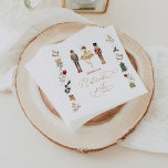 Red gold Nutcracker ballerina kids birthday party Napkins<br><div class="desc">Red gold Nutcracker ballerina kids birthday party Napkins
Matching items are available.</div>