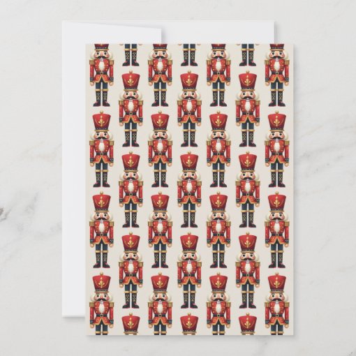 Red And Gold Nutcracker Christmas Holiday Party Invitation Zazzle