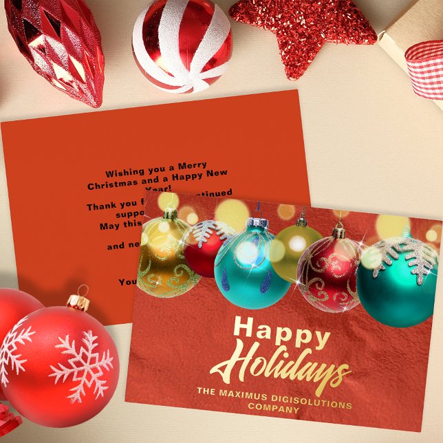 Red Gold Ornaments Corporate Client Holiday (Creator Uploaded)