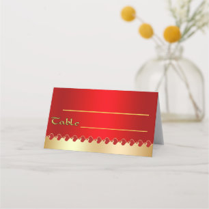 Red-gold Place Card