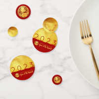 Red Gold Rabbit papercut 2023 Golden Party C