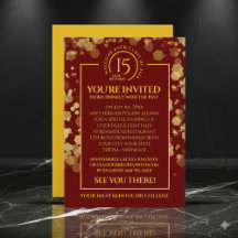 Red & Gold School Class Reunion