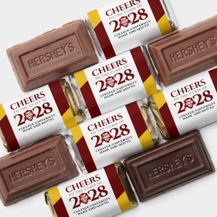 Red Gold School College University Graduation Hershey's Miniatures