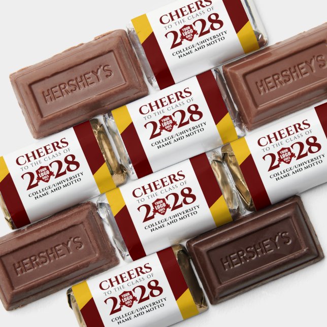 Red Gold School College University Graduation Hershey's Miniatures (Assorted)