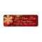 Red & Gold Snowflake Filigree Custom Christmas