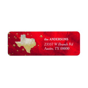 Texas Return Address Labels | Zazzle
