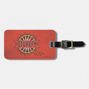 Red & Gold Stupefy Spell Graphic Luggage Tag