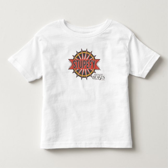 Red & Gold Stupefy Spell Graphic Toddler T-shirt (Front)