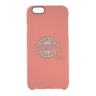 Red & Gold Stupefy Spell Graphic Clear iPhone 6/6S Case