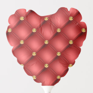 Red Gold Tufted Balloon