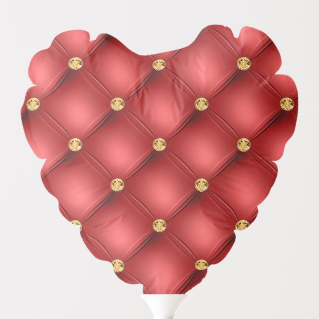 Red Gold Tufted Balloon (Front)