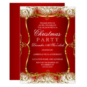 White Christmas Invitations | Zazzle