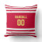 Red, Gold & White Football Team Personalized