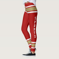 Red Gold White Team Jersey Colors Love Sports