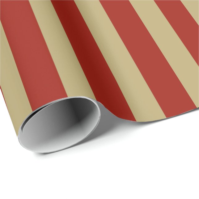 Red Gold Wrapping Paper (Roll Corner)