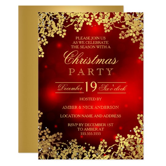 Charming Black <strong>And Gold</strong> Birthday Invitations <strong>Invitation</strong> ... Red and gold invitation templates