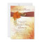 Red & golden Autumnal leaves Bridal Shower Invite