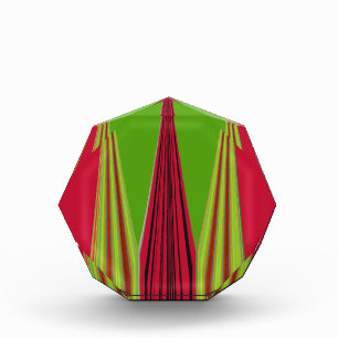 RED GOLDEN GREEN ACRYLIC AWARD