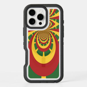 Red Golden Green Cool Jamaica Rasta Colors iPhone 16 Pro Max Case