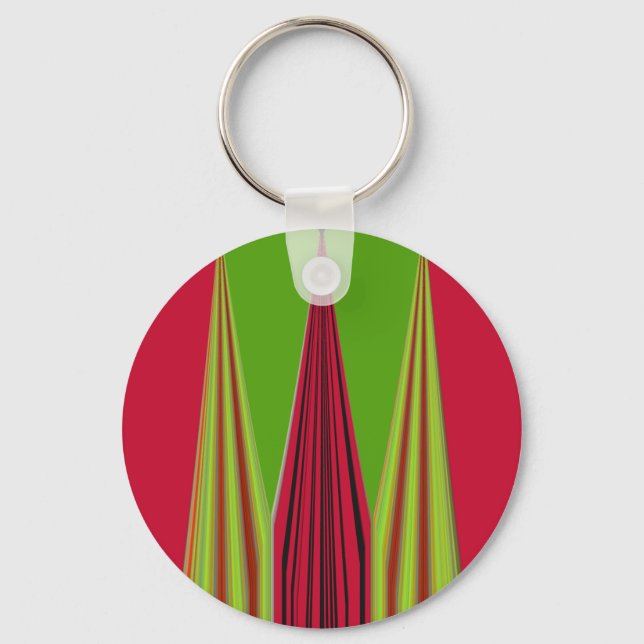 RED GOLDEN GREEN KEYCHAIN (Front)
