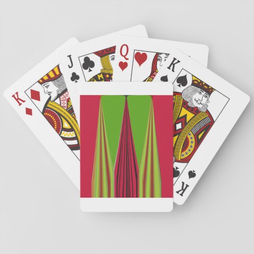 RED GOLDEN GREEN POKER CARDS