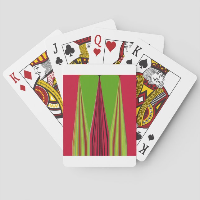 RED GOLDEN GREEN POKER CARDS (Back)