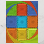 Red Golden Green square Curve (Front)