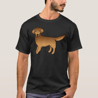 Red Golden Retriever Cute Cartoon Dog T-Shirt