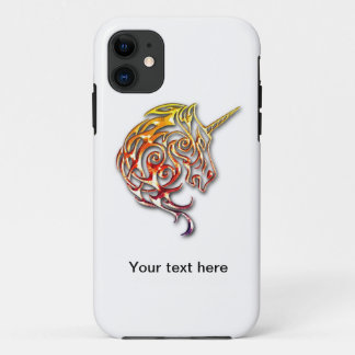 Red golden tribal unicorn iphone cover design
