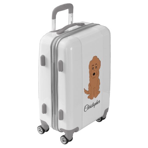 Red Goldendoodle Dog Design Luggage