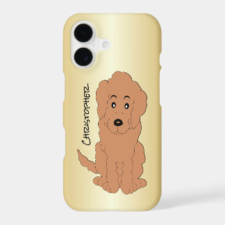 Red Goldendoodle Dog Design Personalised iPhone 17 Case