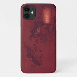 Red goldfish and lantern iPhone 11 case
