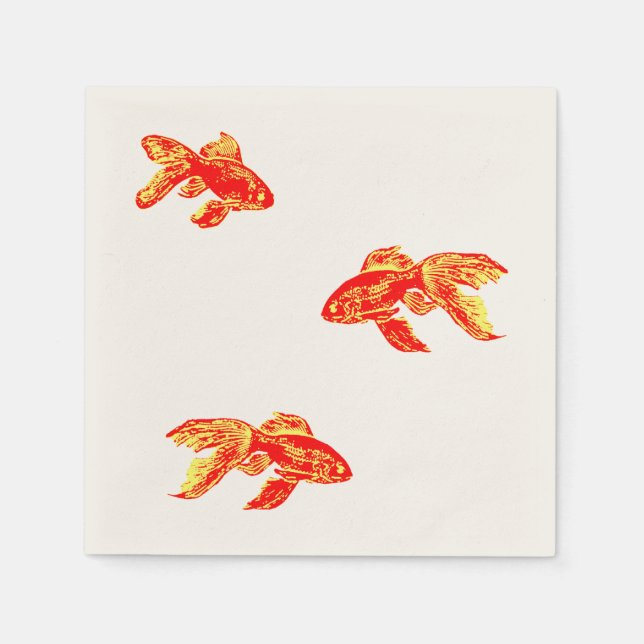 red goldfish napkins (Front)