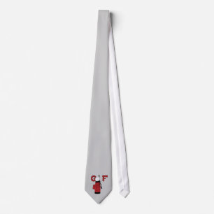 Red Golf Bag Golf T-shirts and Gifts Neck Tie