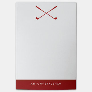 Red Golf Clubs Post-it Notes