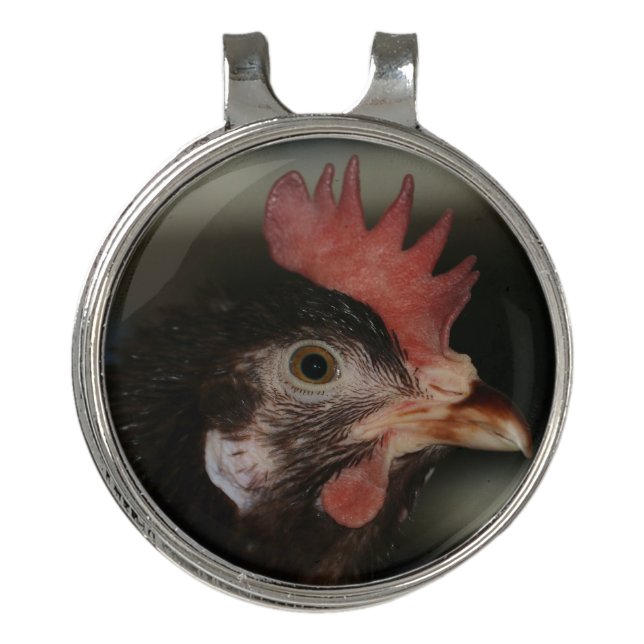 Red Golf Hat Clip (Front)