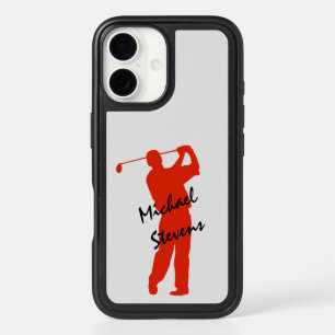 Red Golfer iPhone 16 Case
