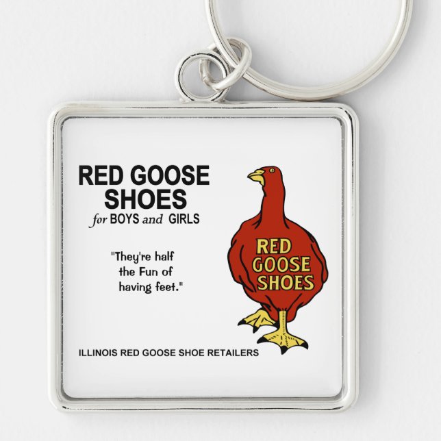 Red Goose Shoes of Illinois Keychain (Front)