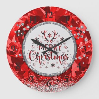  Red Gorgeous Emerald  Merry Christmas  