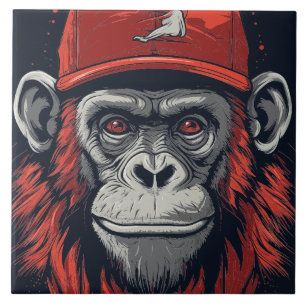 Red Gorilla Ceramic Tile