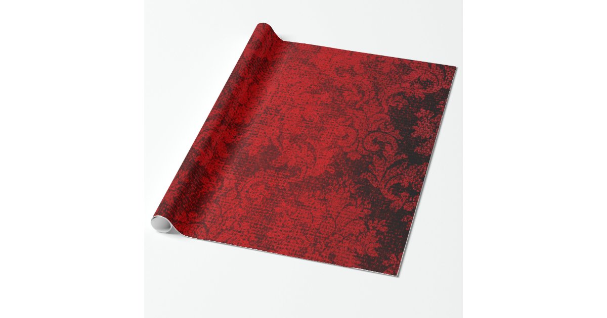 black and red victorian wallpaper