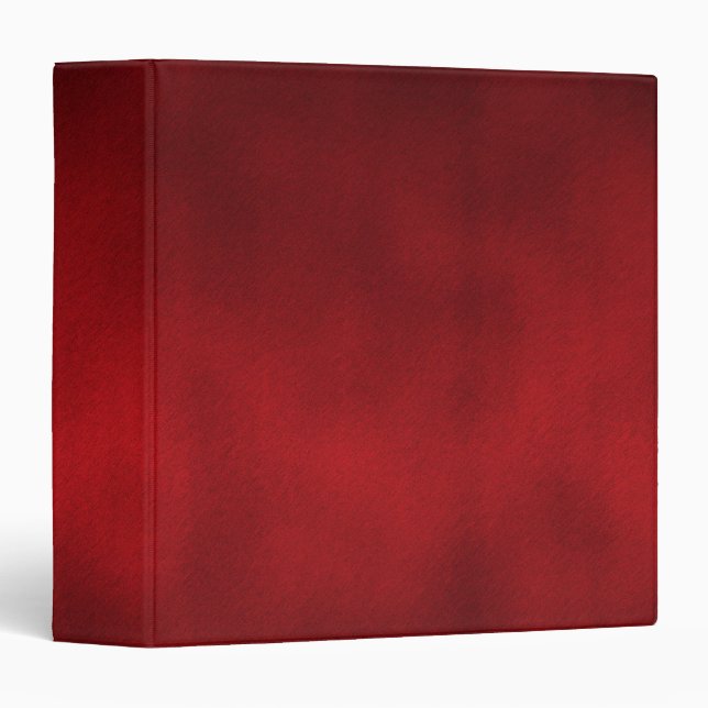 Red Gothic Ombre Background Art 3 Ring Binder (Front/Spine)