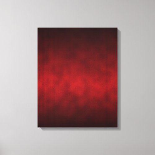 Red Gothic Ombre Background Art Canvas Print