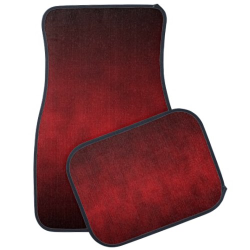 Red Gothic Ombre Background Art Car Floor Mat