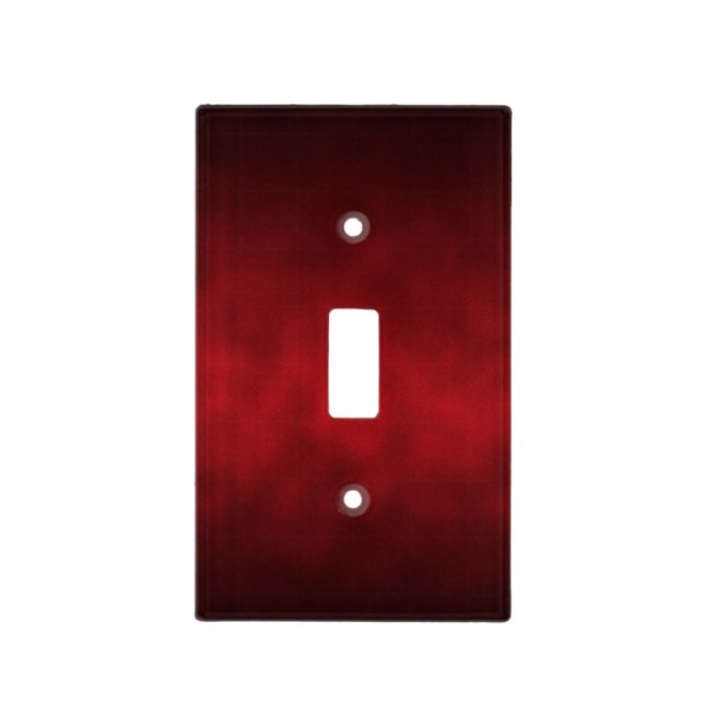 Red Gothic Ombre Background Art Light Switch Cover (Front)